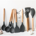 Acessórios para utensílios de cozinha de silicone Reda 10 ferramentas de cozinha definidas